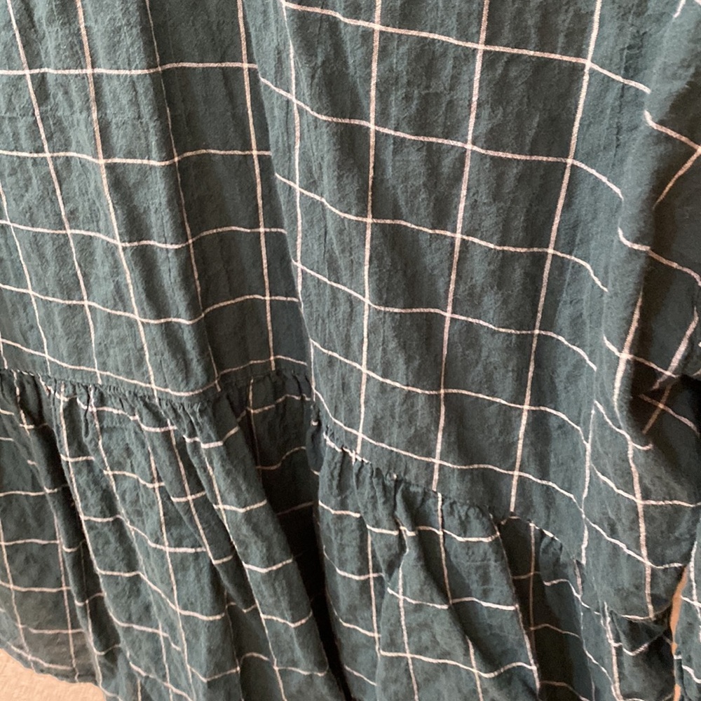 A new day puff sleeve window pane top M - Picture 5 of 7